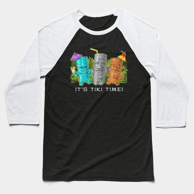 Tiki Time Mugs Baseball T-Shirt by GScheetz252382